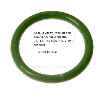 Кольцо уплотнительное на КамАЗ пл. пары простой 33.1111083-10/014-017-19-2 (REP)зеленые