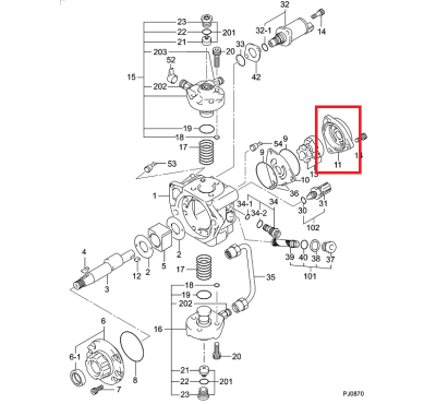 Крышка топливоподкачки 294184-0120 DENSO