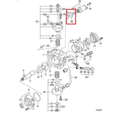 Прокладка клапана CR 294259-0020 DENSO