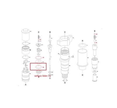 Набор шайб CRIN F00RJ04731 (F 00R J04 731) BOSCH 0445120 Набор шайб CRIN F00RJ04731 (F 00R J04 731) BOSCH 0445120