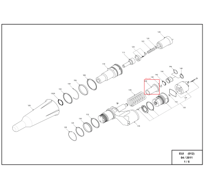 Направляющая пружины 7204-0498 DELPHI