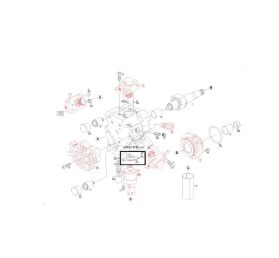 Кольцо — F01M100055 (F 01M 100 055) BOSCH (Мет-я прокладка доз, блока) ZME ТНВД CR/CP