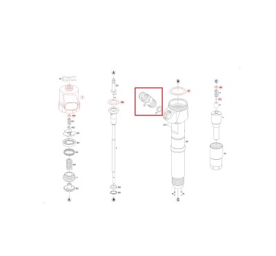 Штуцер присоединительный — F00VC16017 (F 00V C16 017) BOSCH F00VC16027
