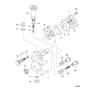 Шайба подкачки передняя HP0 — 094241-0040