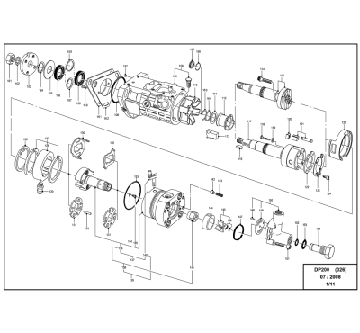 Насос топливный высокого давления DP200 (DP200 FUEL INJECTION PUMP) — 8924A492T